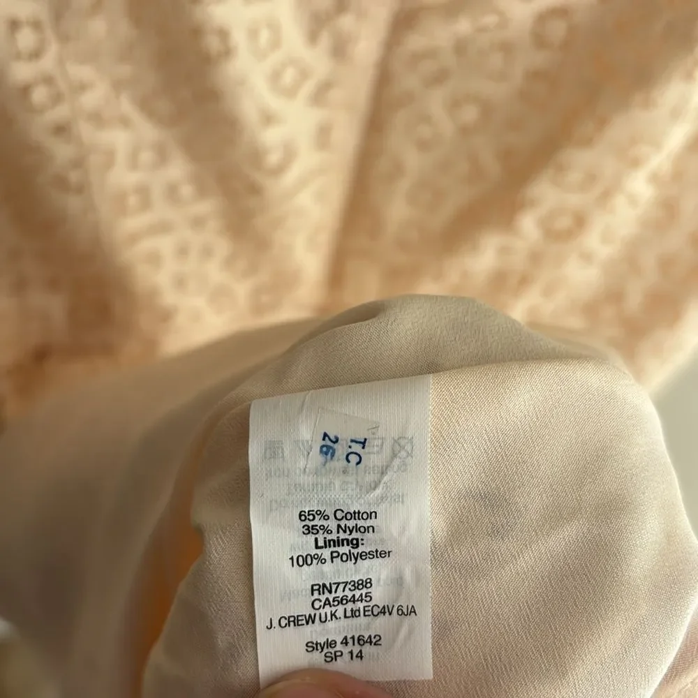 J. Crew Cream Lace Dress size 8